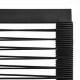 vidaXL 5-delige Tuinset PVC-rattan zwart