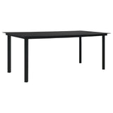 vidaXL 9-delige Tuinset PVC-rattan zwart