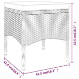 vidaXL 5-delige Loungeset poly rattan beige