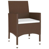 vidaXL 9-piece Garden Dining Set Poly Rattan Black