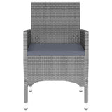vidaXL 9-delige Tuinset poly rattan zwart