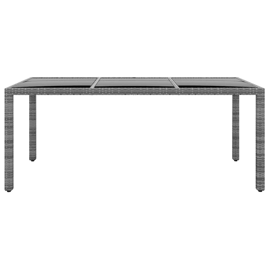 vidaXL 9-delige Tuinset poly rattan zwart