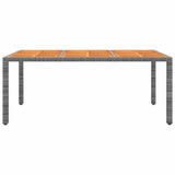 vidaXL 9-delige Tuinset poly rattan zwart