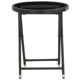 vidaXL 3-delige Bistroset poly rattan en glas grijs