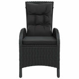 vidaXL 3-Piece Poly Rattan Bistro Set Grey