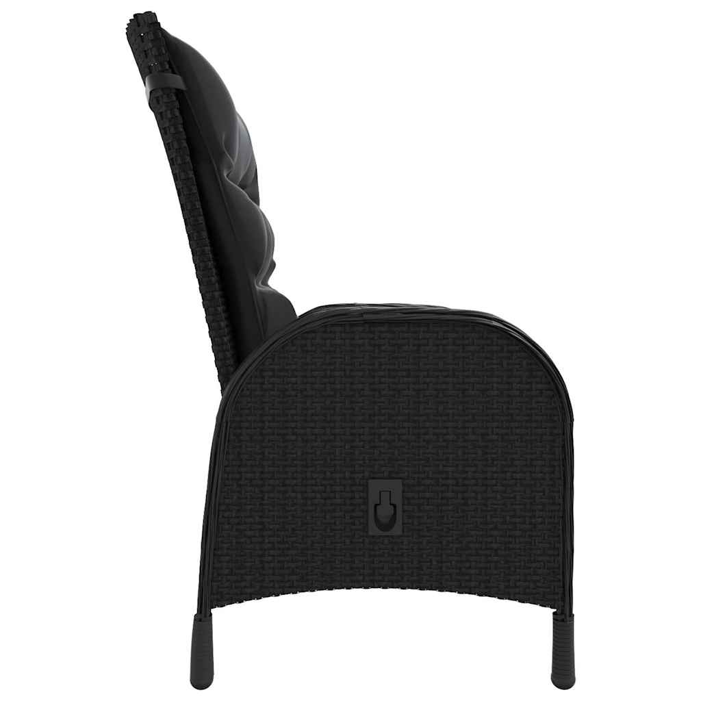 vidaXL 3-Piece Poly Rattan Bistro Set Grey