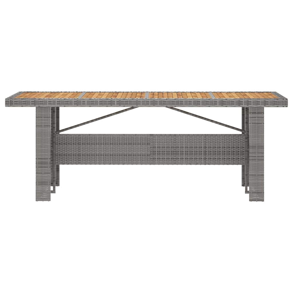 vidaXL 9-piece Garden Lounge Set with Cushions Poly Rattan Grey