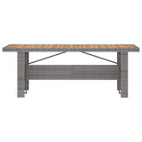 vidaXL 9-piece Garden Lounge Set with Cushions Poly Rattan Grey