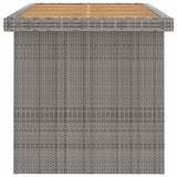 vidaXL 9-piece Garden Lounge Set with Cushions Poly Rattan Grey