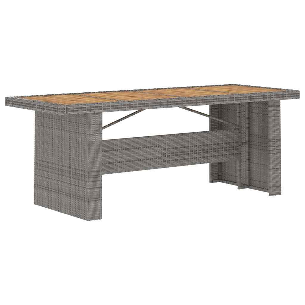vidaXL 9-piece Garden Lounge Set with Cushions Poly Rattan Grey