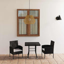 vidaXL 3-Piece Garden Lounge Set Poly Rattan Black