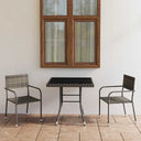 vidaXL 3-Piece Garden Lounge Set Poly Rattan Black