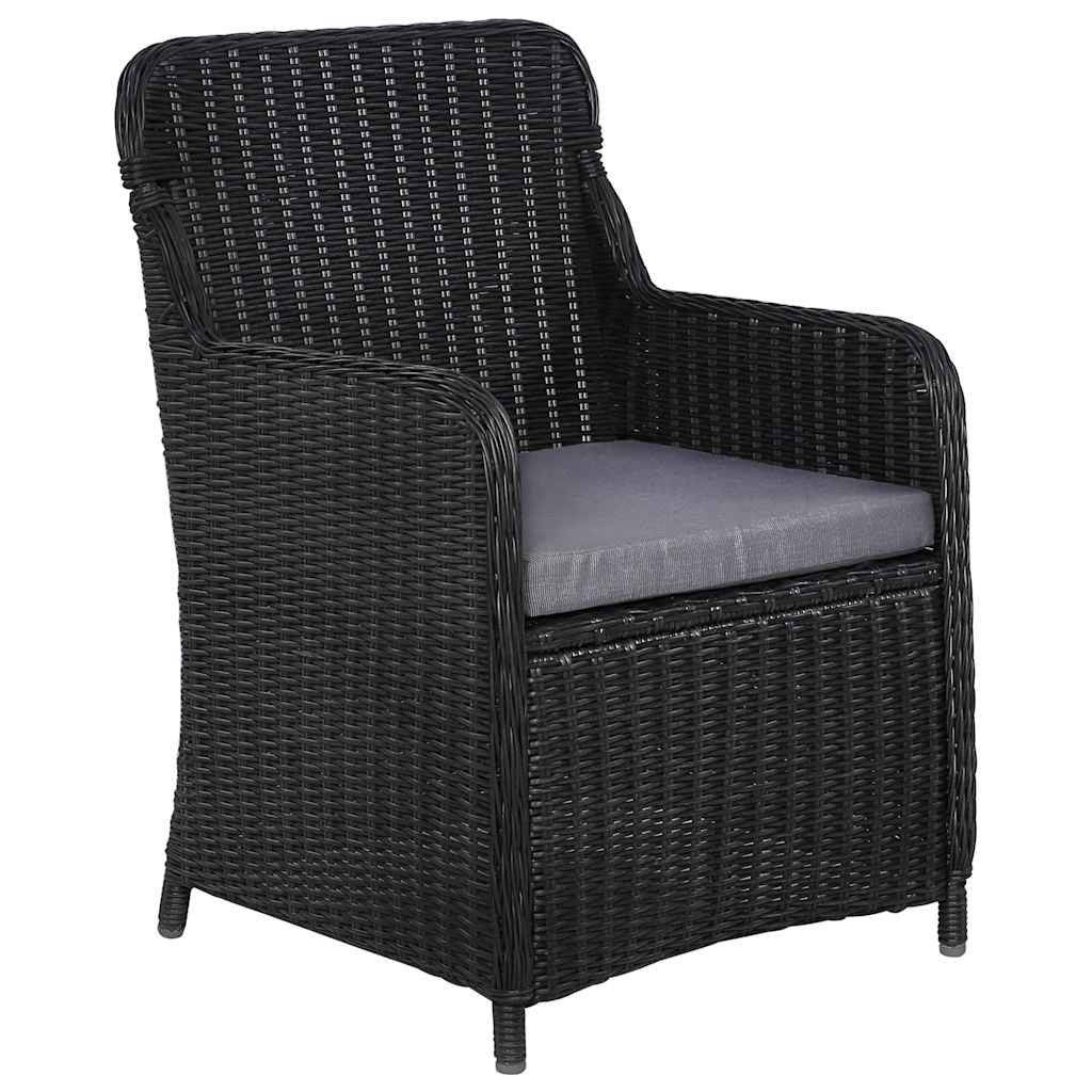 vidaXL 9-delige Tuinset poly rattan bruin