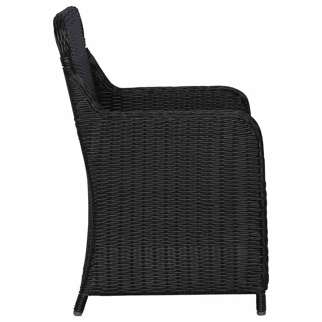 vidaXL 9-delige Tuinset poly rattan bruin