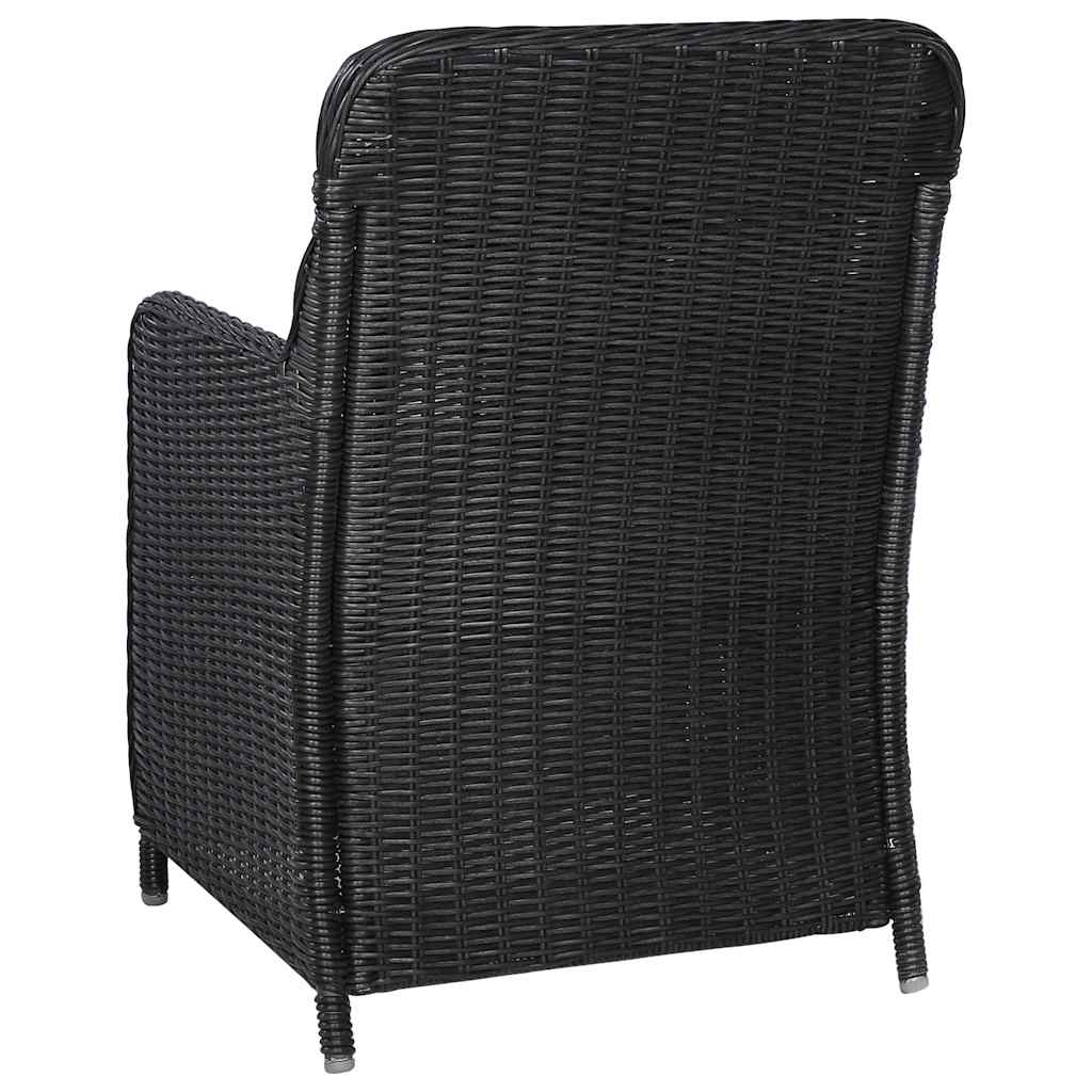 vidaXL 9-delige Tuinset poly rattan bruin