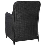 vidaXL 9-delige Tuinset poly rattan bruin