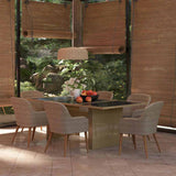 vidaXL 7-delige Tuinset poly rattan zwart