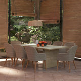 vidaXL 7-delige Tuinset poly rattan zwart