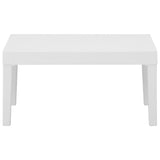 vidaXL 4-Piece Lounge Set with Cushions Plastic White