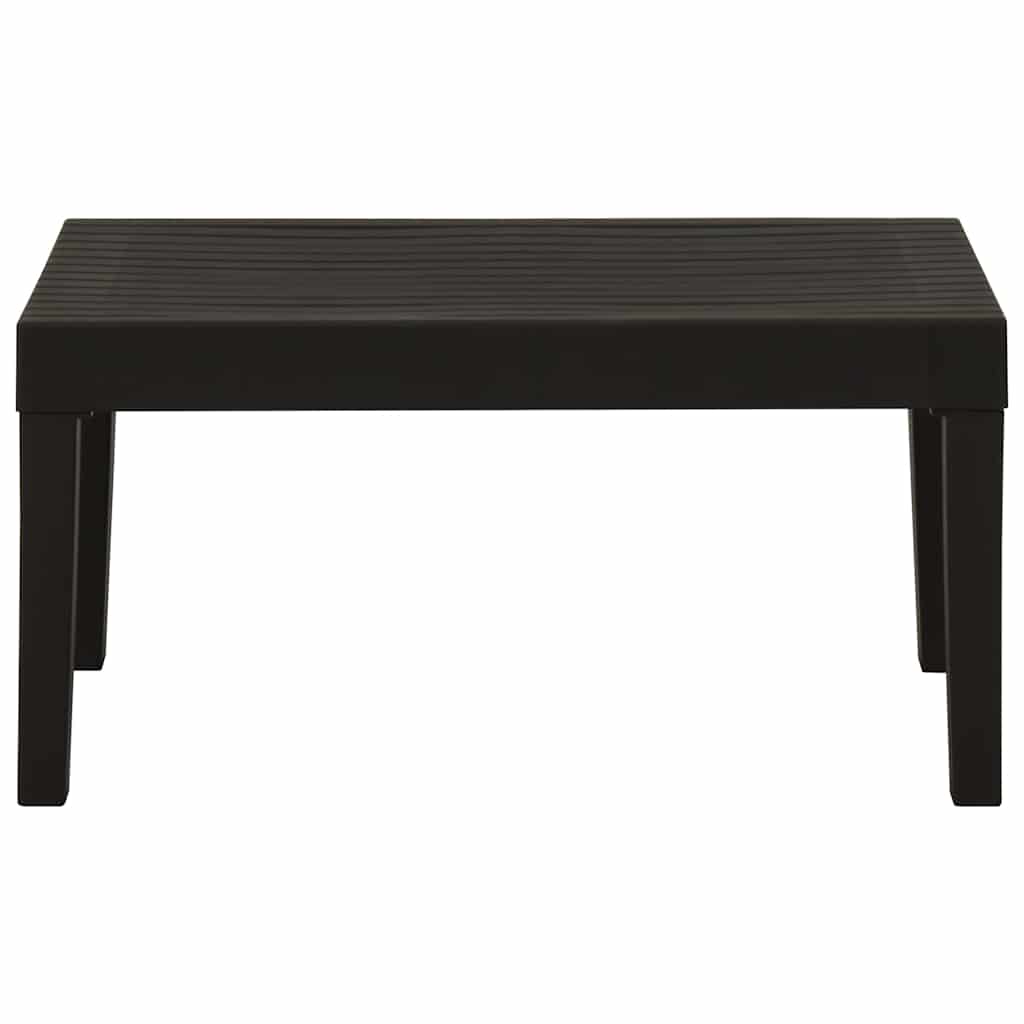 vidaXL 4-delige Loungeset met kussens kunststof wit