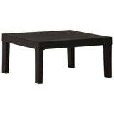 vidaXL 4-delige Loungeset met kussens kunststof wit