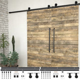 vidaXL Parts Box for Sliding Door SKIEN 183 cm Steel Black