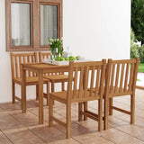 vidaXL 5-piece Garden Dining Set 120x70 cm Solid Teak Wood