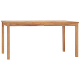 vidaXL 5-piece Garden Dining Set 160x80 cm Solid Teak Wood