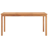 vidaXL 5-piece Garden Dining Set 160x80 cm Solid Teak Wood