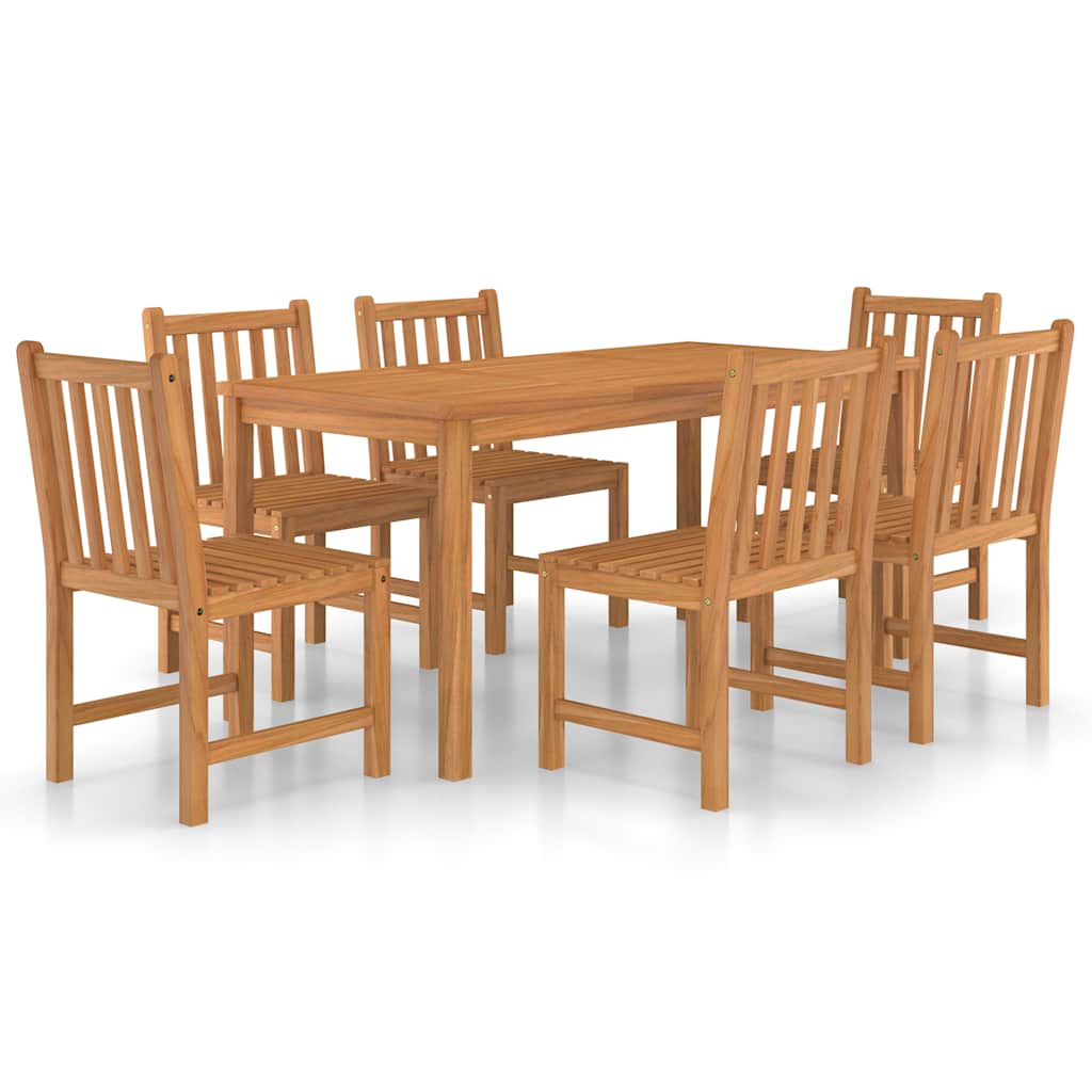 vidaXL 5-piece Garden Dining Set 160x80 cm Solid Teak Wood