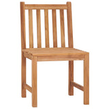 vidaXL 5-piece Garden Dining Set 160x80 cm Solid Teak Wood