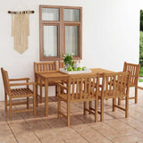 vidaXL 5-piece Garden Dining Set 160x80 cm Solid Teak Wood