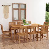 vidaXL 7-piece Garden Dining Set 200x100 cm Solid Teak Wood