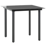 vidaXL 3-delige Tuinset PVC-rattan zwart