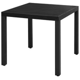 vidaXL 3-delige Tuinset PVC-rattan zwart