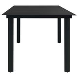 vidaXL 3-delige Tuinset poly rattan en glas