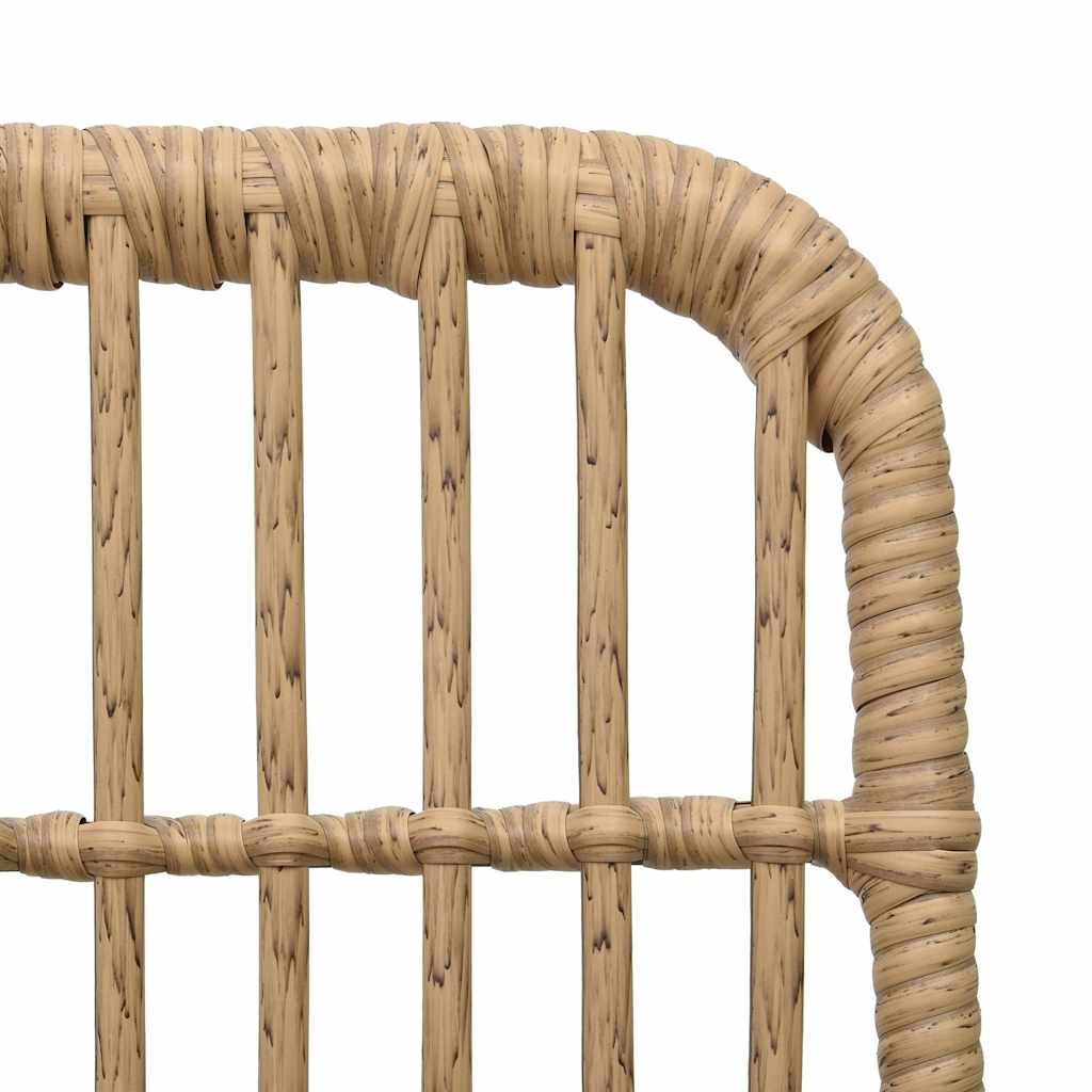 vidaXL 3-delige Tuinset poly rattan en glas