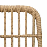 vidaXL 3-delige Tuinset poly rattan en glas