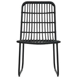 vidaXL 3-delige Tuinset poly rattan en glas