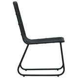 vidaXL 3-delige Tuinset poly rattan en glas