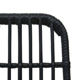 vidaXL 3-delige Tuinset poly rattan en glas