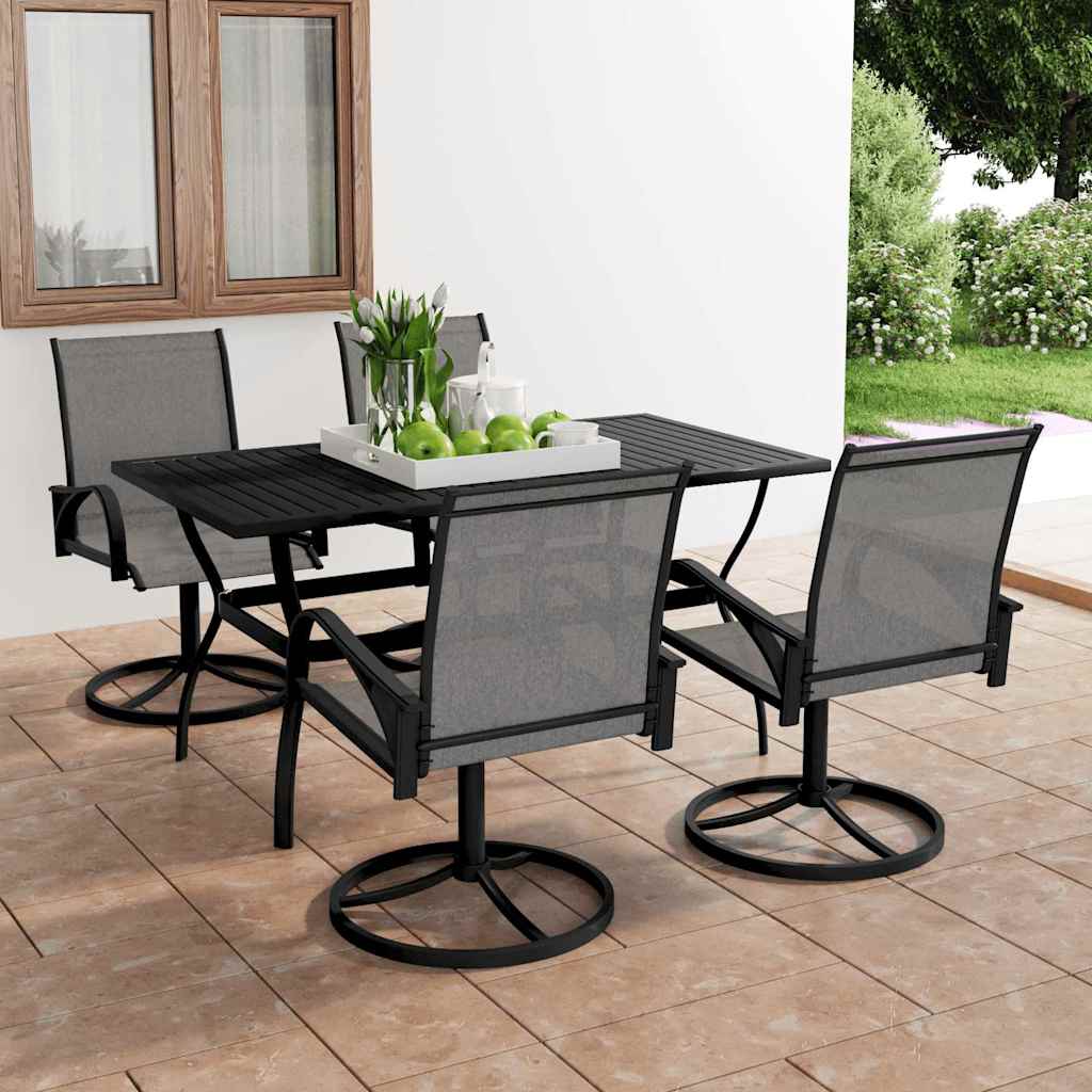 vidaXL 3-Piece Garden Dining Set Textilene and Steel