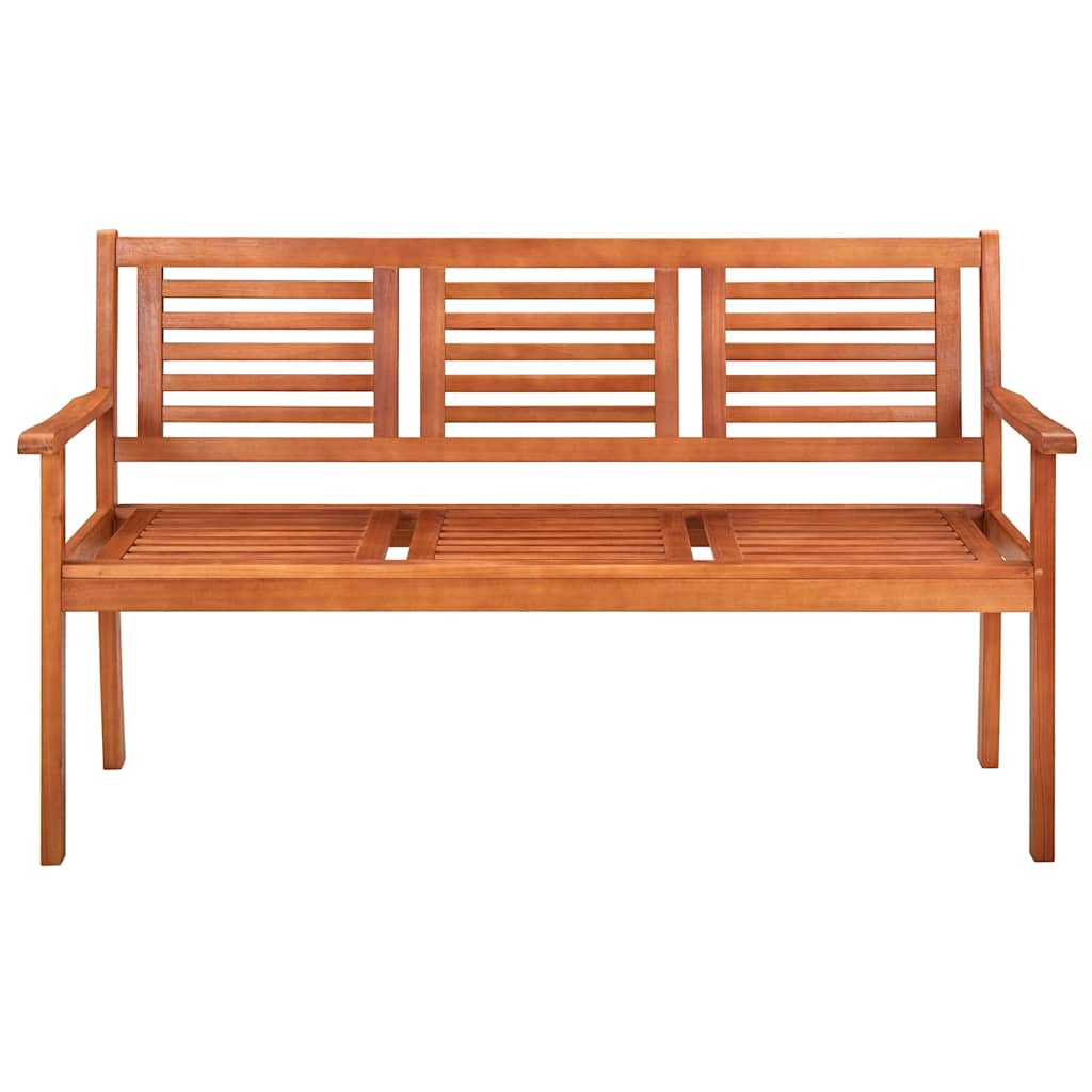 vidaXL Tuinbank 2-zits met kussen 120 cm massief eucalyptushout