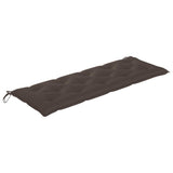 vidaXL Tuinbank 2-zits met kussen 120 cm massief eucalyptushout