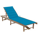 vidaXL Lit avec coussin en bambou