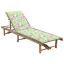 vidaXL Lit avec coussin en bambou