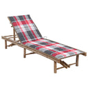 vidaXL Lit avec coussin en bambou