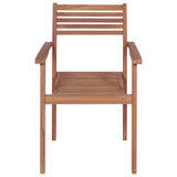 vidaXL Tuinstoelen 2 st met antracietkleurige kussens massief teakhout