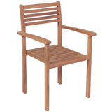 vidaXL Tuinstoelen 2 st met antracietkleurige kussens massief teakhout