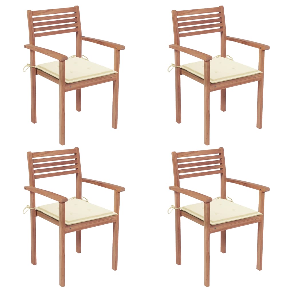 vidaXL Tuinstoelen 2 st met antracietkleurige kussens massief teakhout